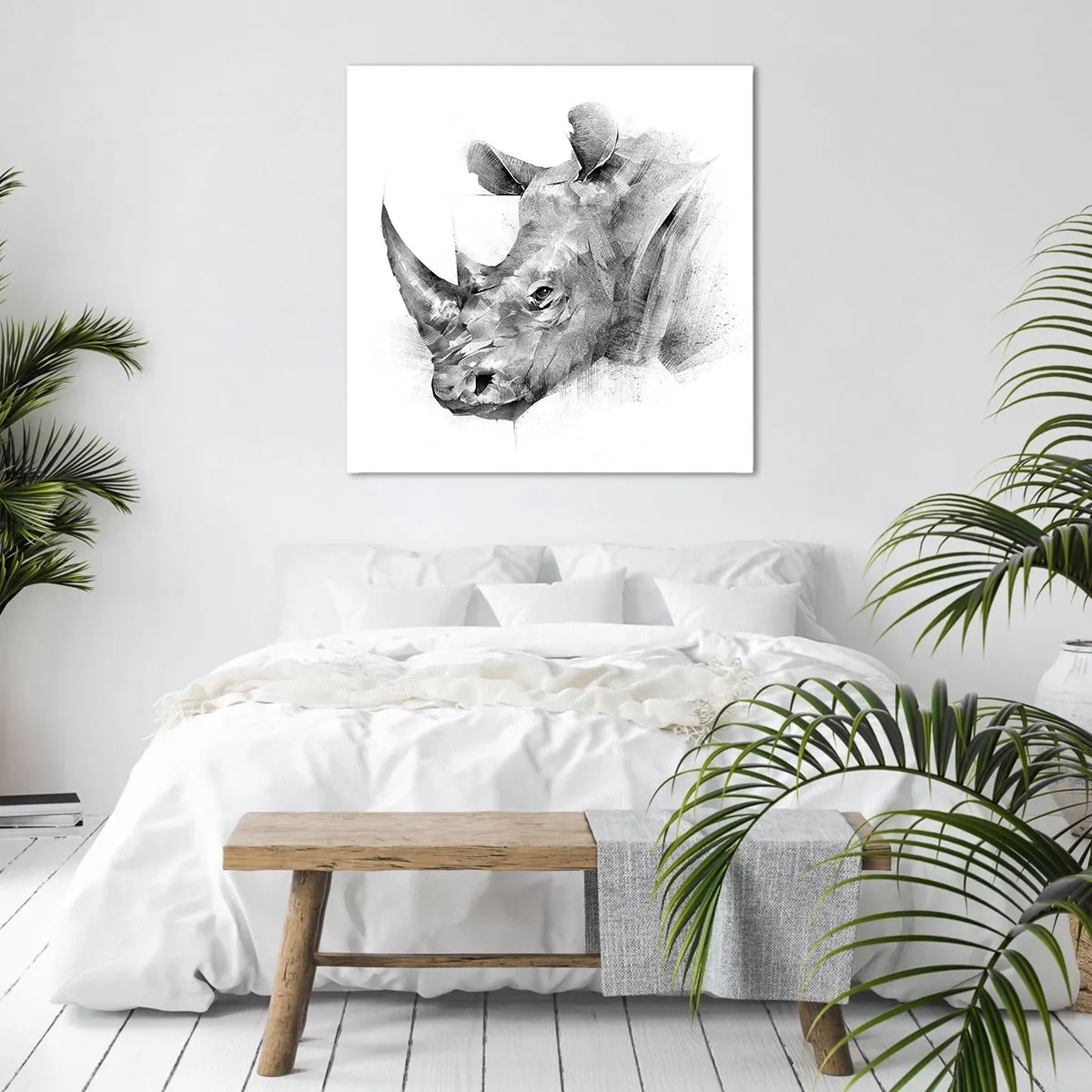 Obraz na płótnie - Afrykański portret - 40x40 cm