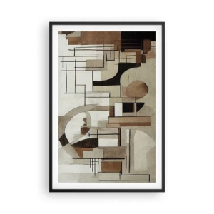 Plakat w czarnej ramie - Pejzaż miejski 2.0 - 61x91 cm