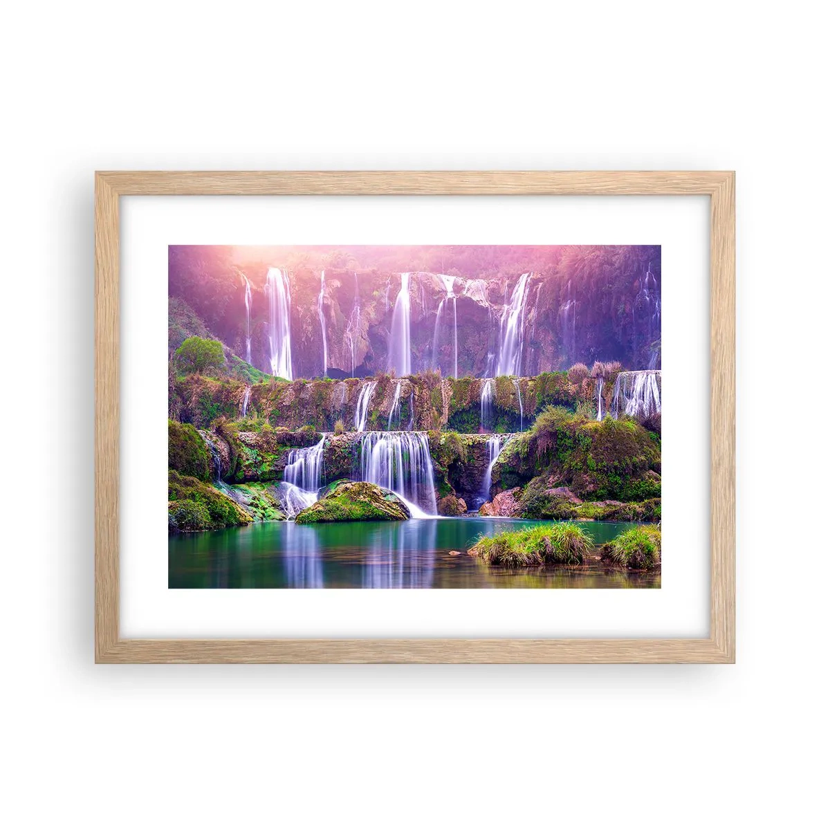 Plakat w ramie jasny dąb - Schody do nieba - 40x30 cm