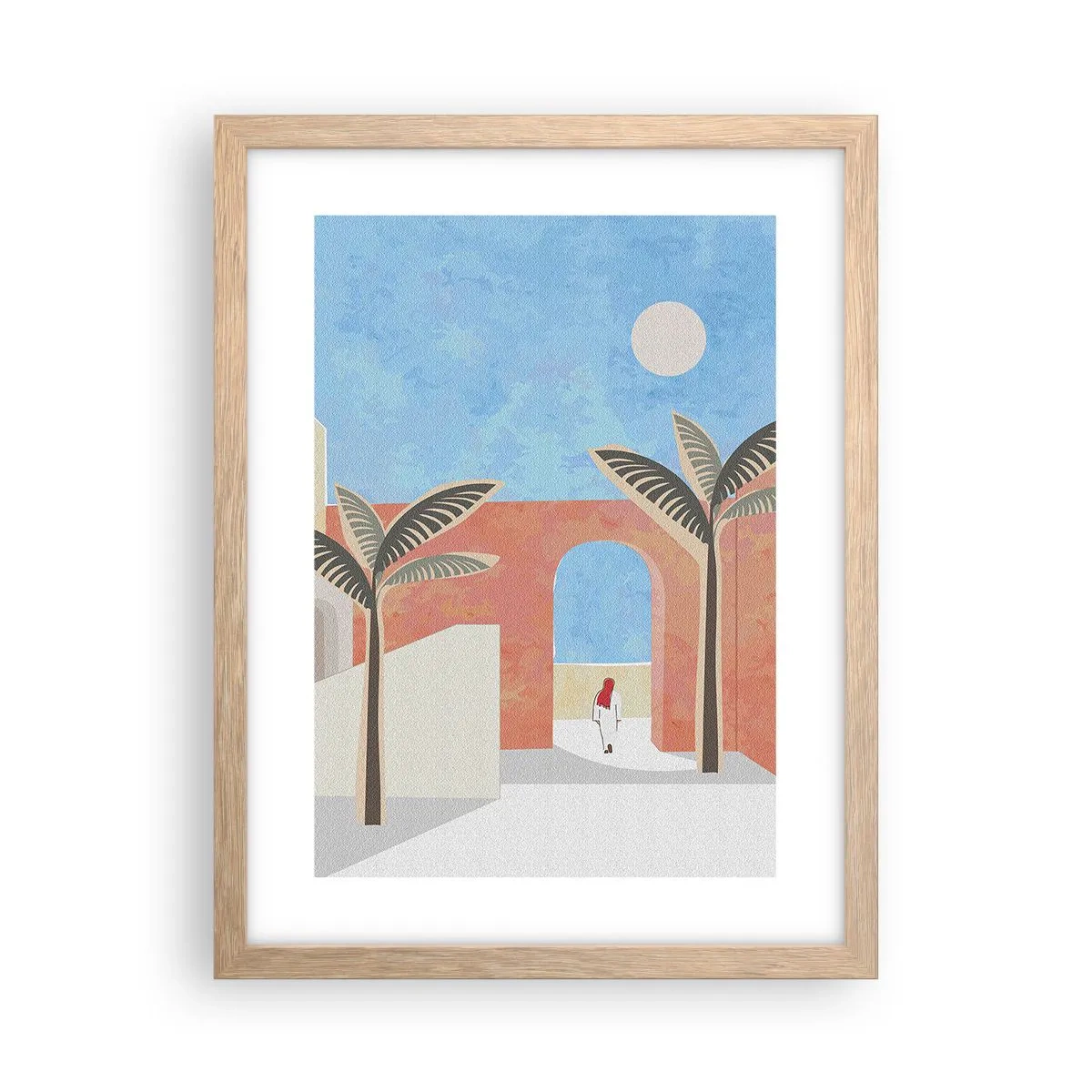 Plakat w ramie jasny dąb - Arabski dzień - 30x40 cm