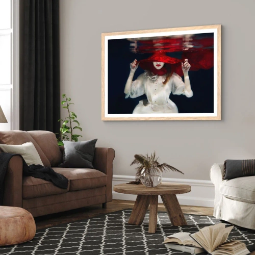 Plakat w ramie jasny dąb - Dziwożona - 100x70 cm