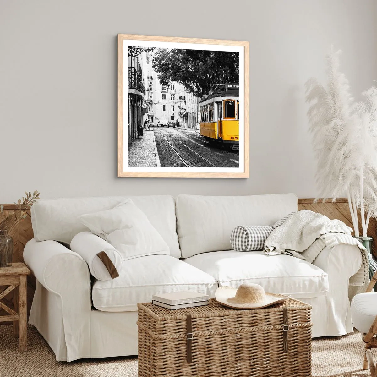 Plakat w ramie jasny dąb - I fado w tle - 30x30 cm