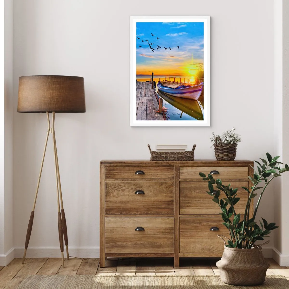 Plakat w białej ramie - Do widzenia, do jutra - 40x50 cm