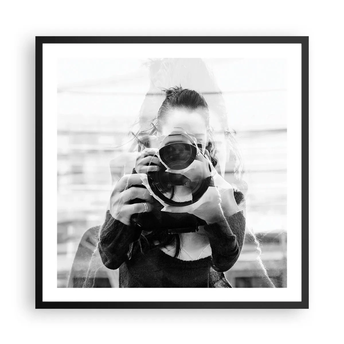 Plakat w czarnej ramie - Twórca i tworzywo - 60x60 cm