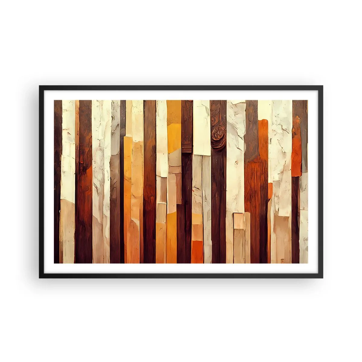 Plakat w czarnej ramie - Hymn leśnych drzew - 91x61 cm