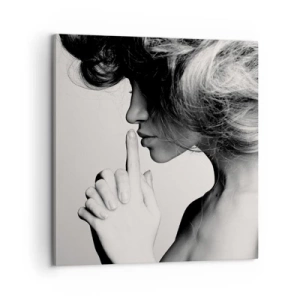 Obraz na płótnie - Zasłuchana w sobie - 60x60 cm