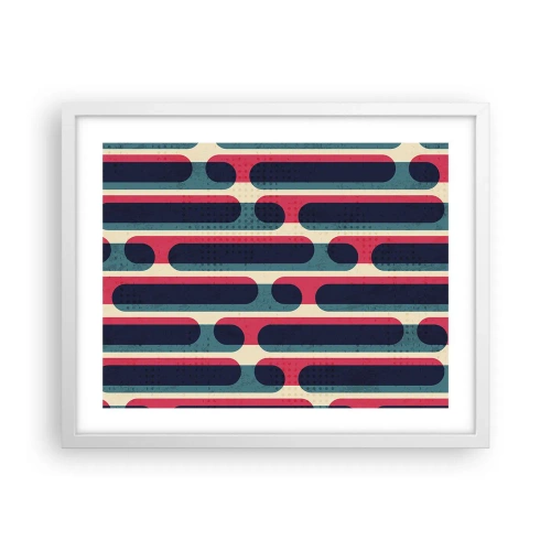 Plakat w białej ramie - W głąb i do przodu - 50x40 cm