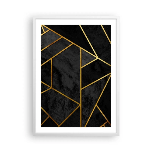 Plakat w białej ramie - Mrok i blask - 50x70 cm