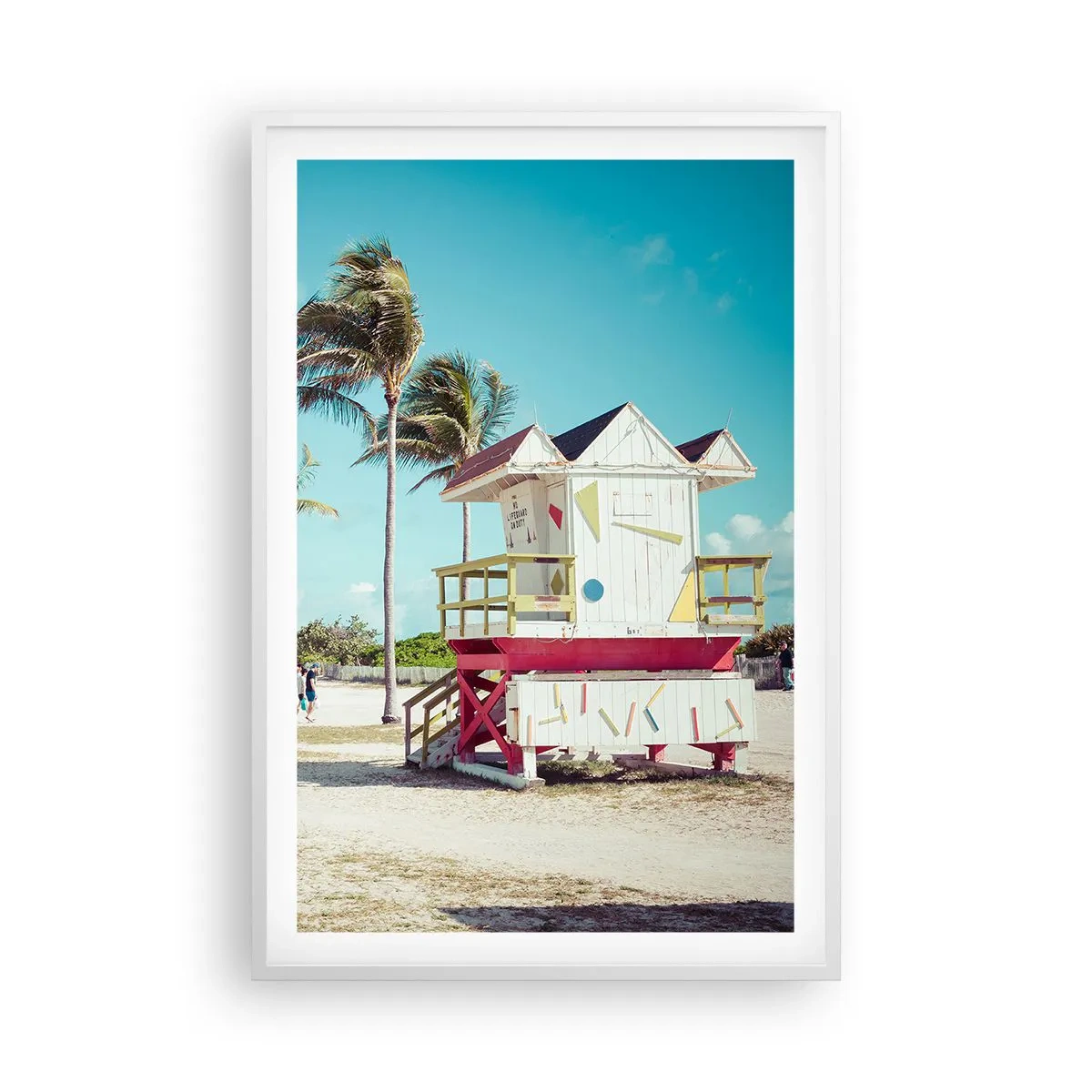 Plakat w białej ramie - Przed tobą piękny dzień - 61x91 cm