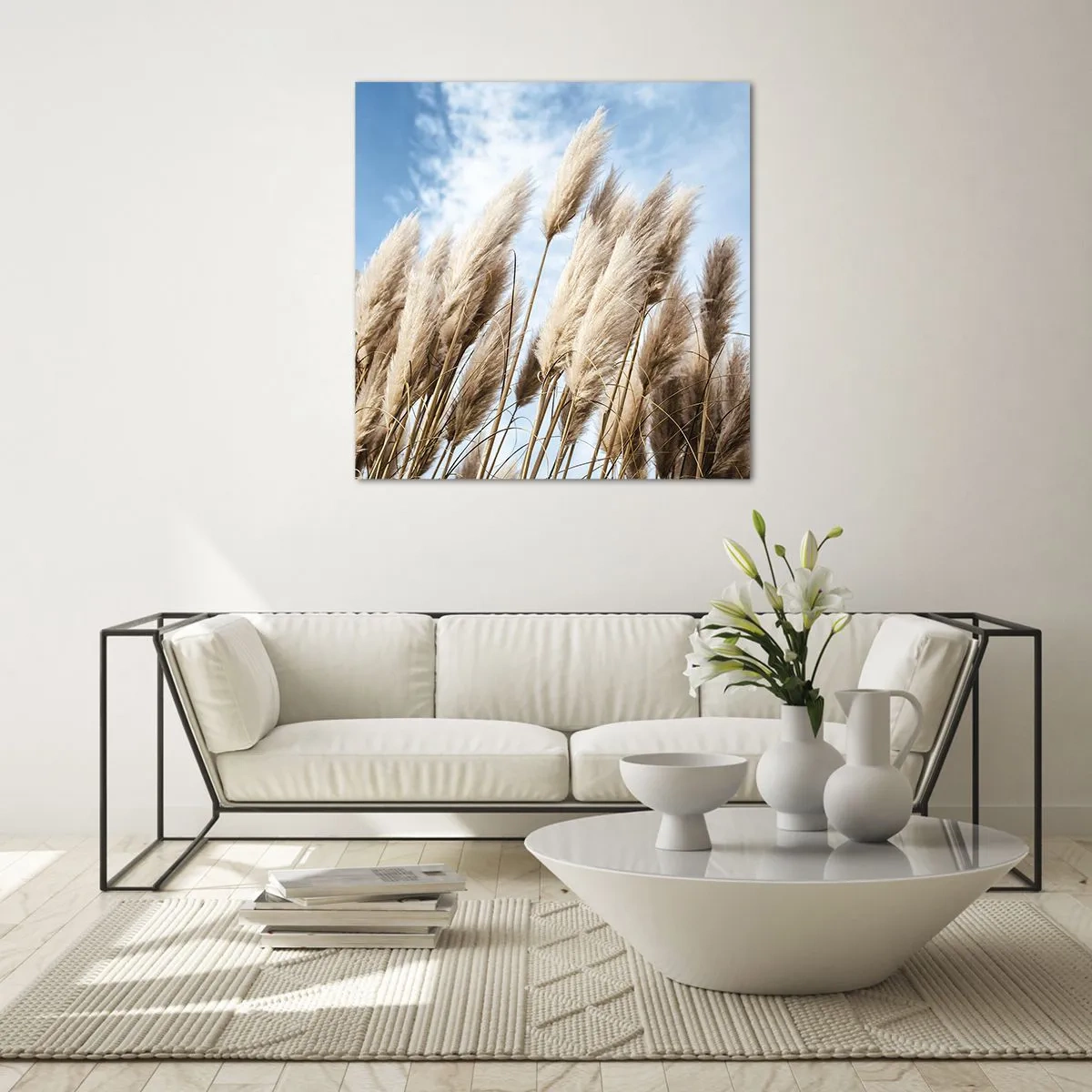 Obraz na szkle - Słoneczna i wietrzna pieszczota - 70x70 cm