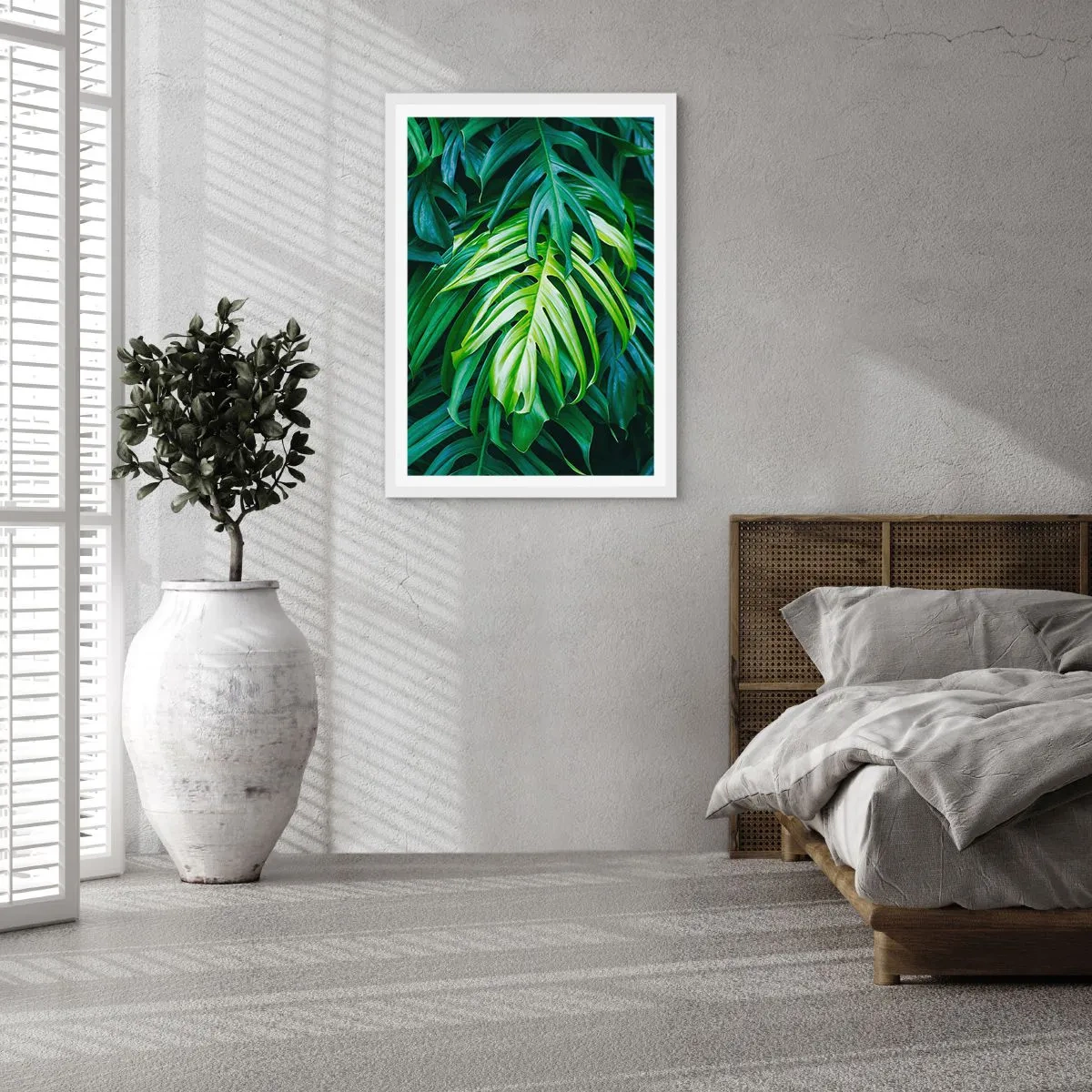 Plakat w białej ramie - Zanurzyć się w świeżości - 70x100 cm