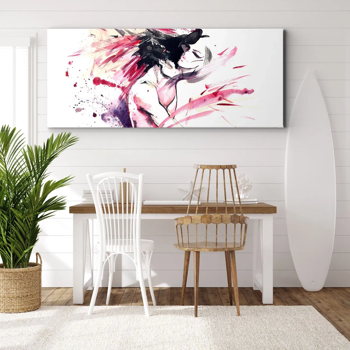 Obraz na płótnie - Miłosne spełnienie - 90x30 cm