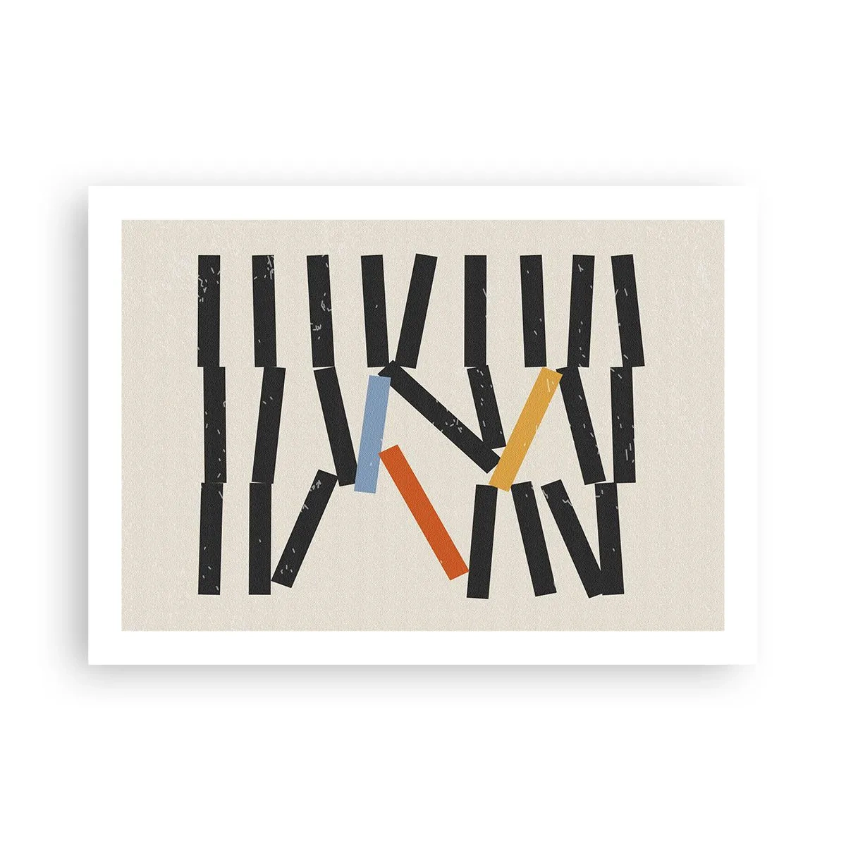 Plakat - Domino – kompozycja - 70x50 cm