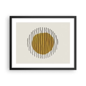 Plakat w czarnej ramie - Abstrakcja drżąca od żaru - 50x40 cm