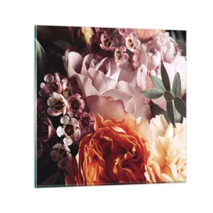 Obraz na szkle - Otulone pięknem - 30x30 cm