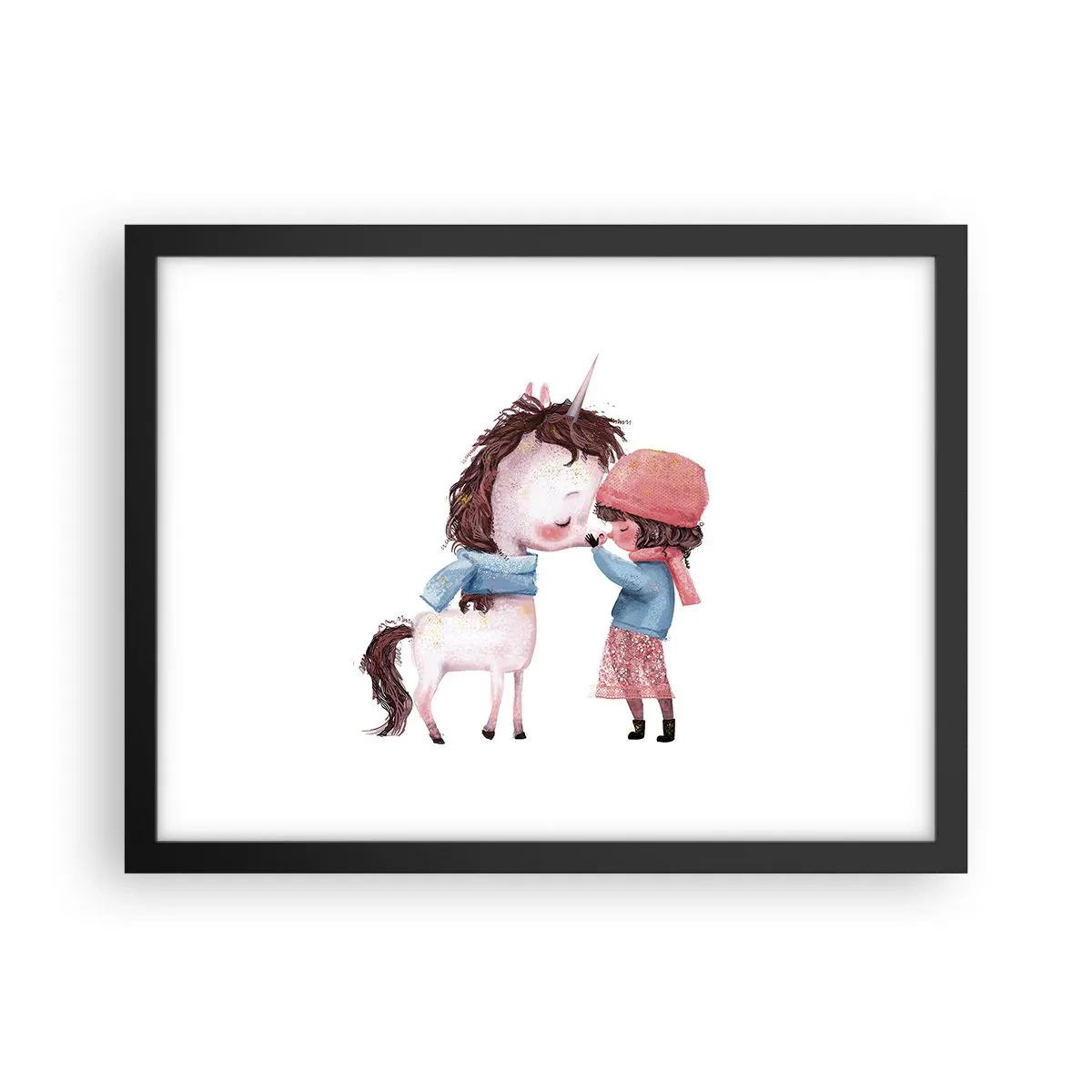 Plakat w czarnej ramie - Zimowa opowieść - 40x30 cm