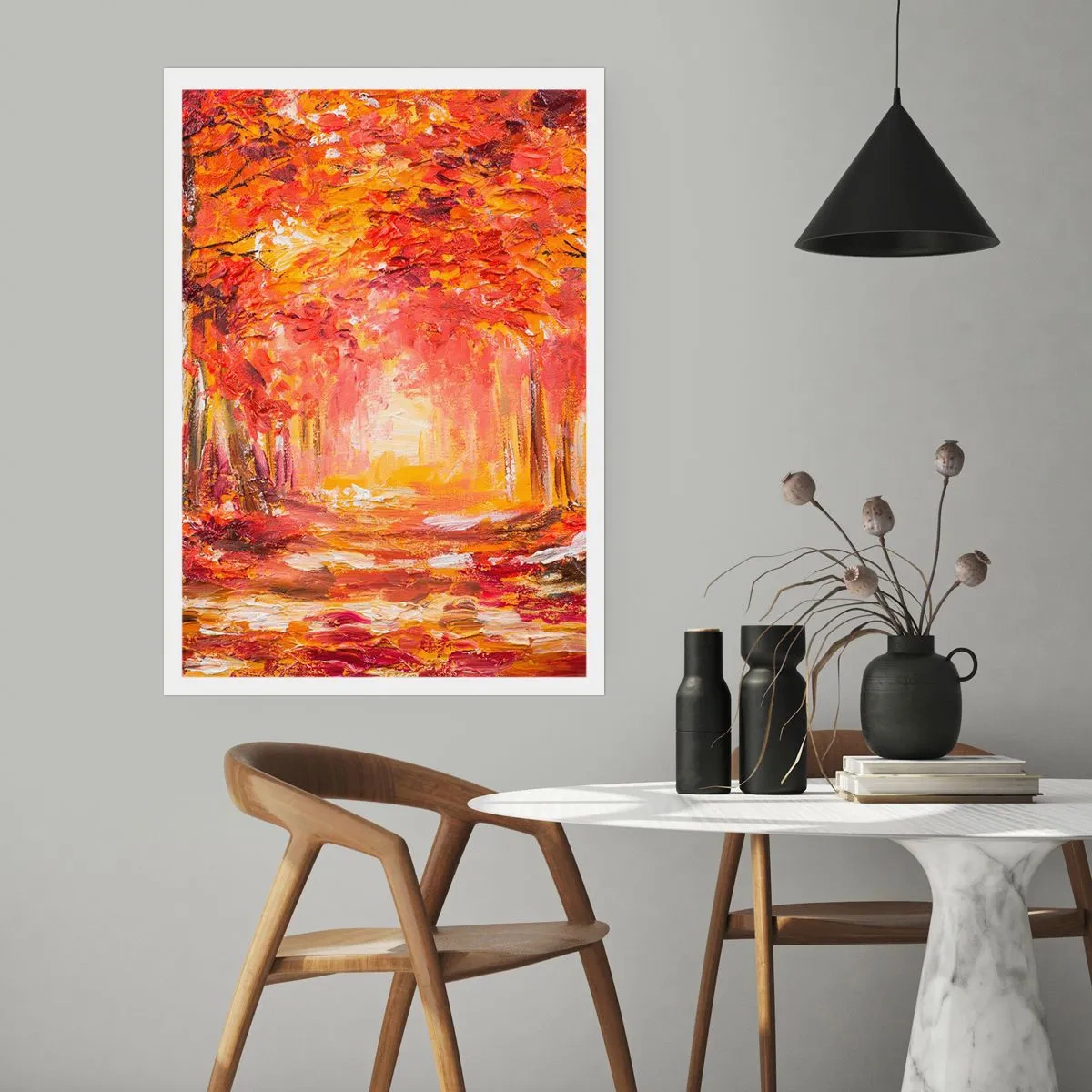 Plakat - Miedziany las - 40x50 cm