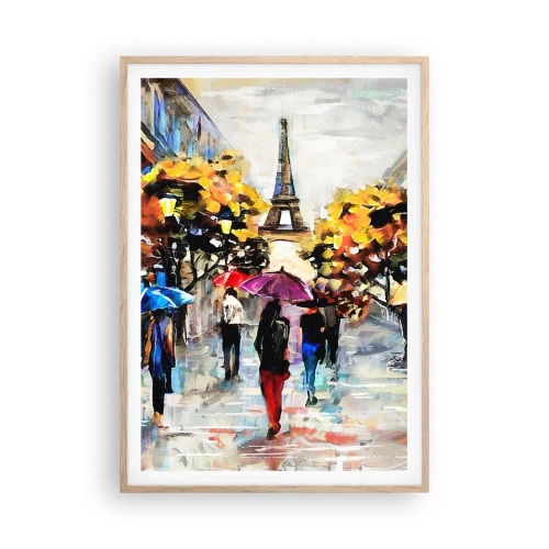 Plakat w ramie jasny dąb - Jesienią szczególnie piękny - 70x100 cm