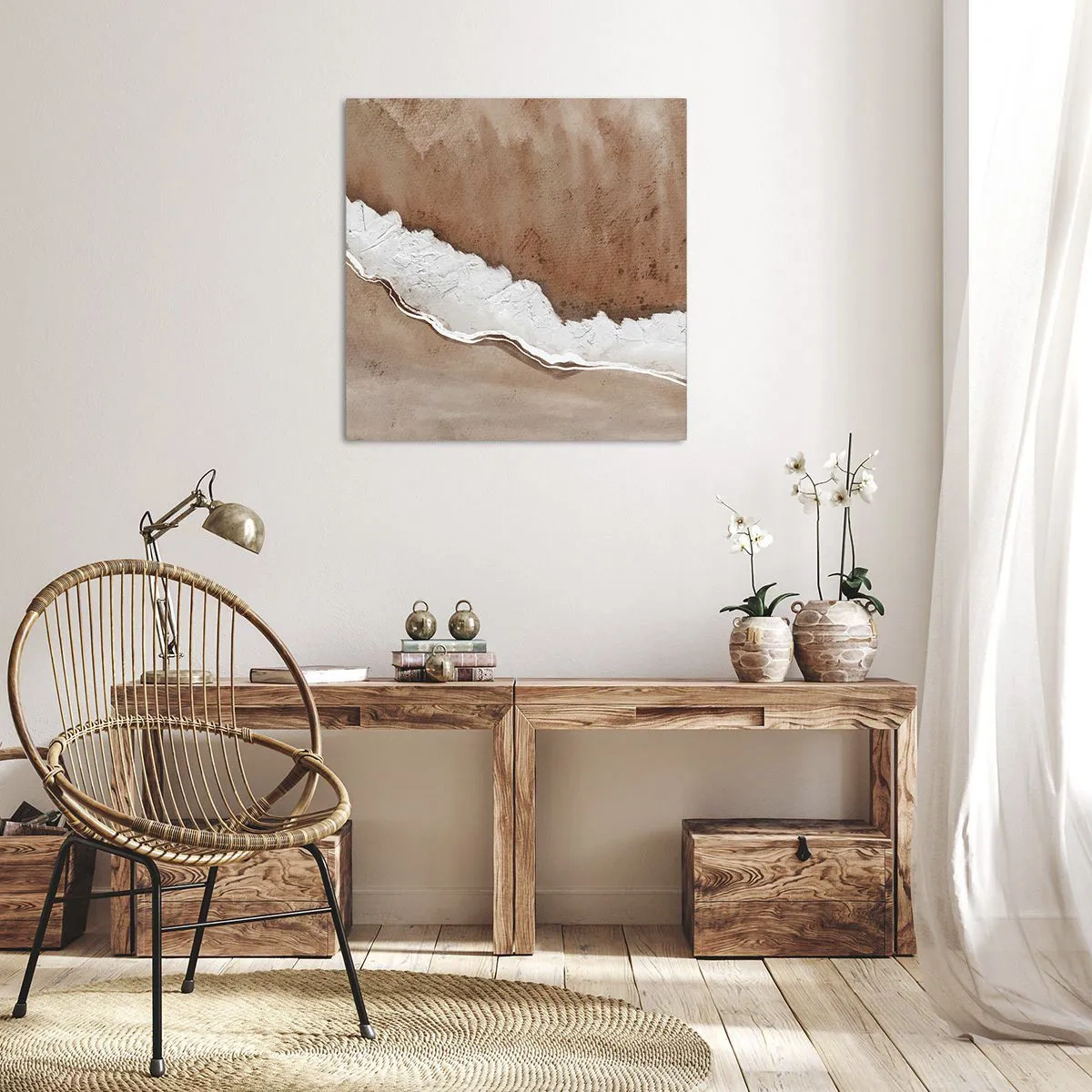 Obraz na płótnie - W kolorach ziemi - 60x60 cm