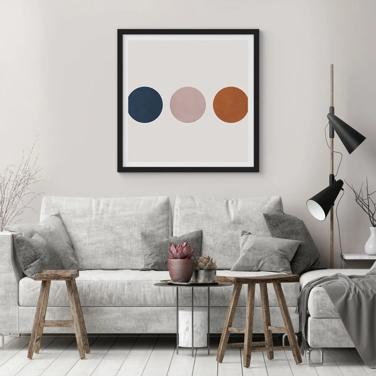 Plakat w czarnej ramie - Symbol doskonałości - 30x30 cm