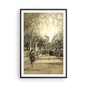 Plakat w czarnej ramie - Piórkiem zatrzymana chwila - 61x91 cm