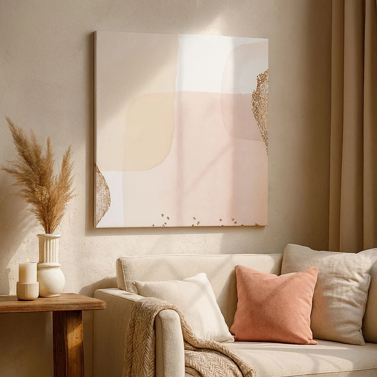 Obraz na płótnie - Spojrzenie przez kolor - 30x30 cm