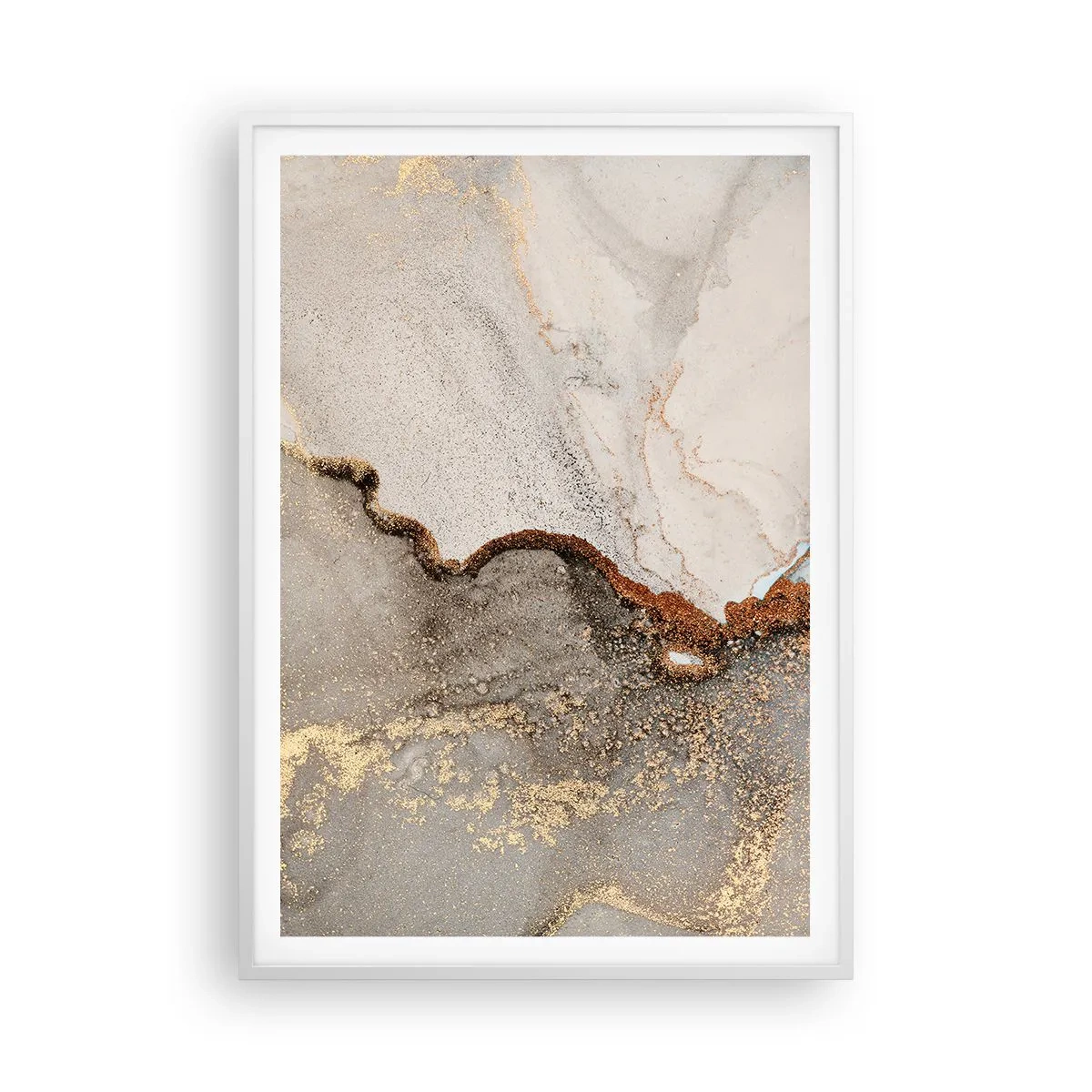 Plakat w białej ramie - Na granicy barw - 70x100 cm