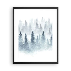 Plakat w czarnej ramie - Otulone mgłą - 40x50 cm