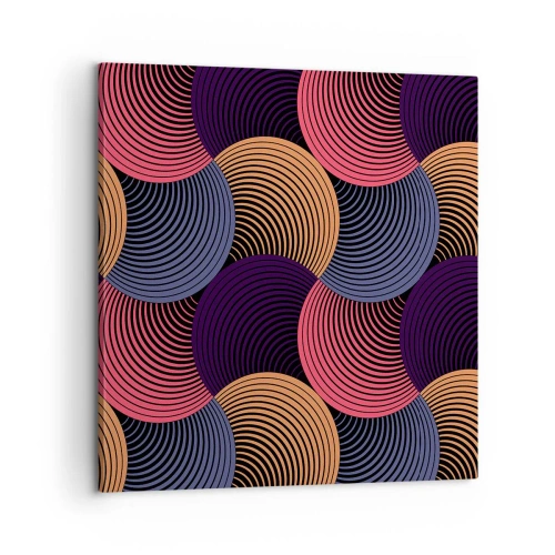 Obraz na płótnie - W kolistym rytmie - 60x60 cm