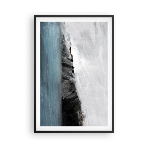 Plakat w czarnej ramie - Woda – ziemia: starcie żywiołów - 61x91 cm
