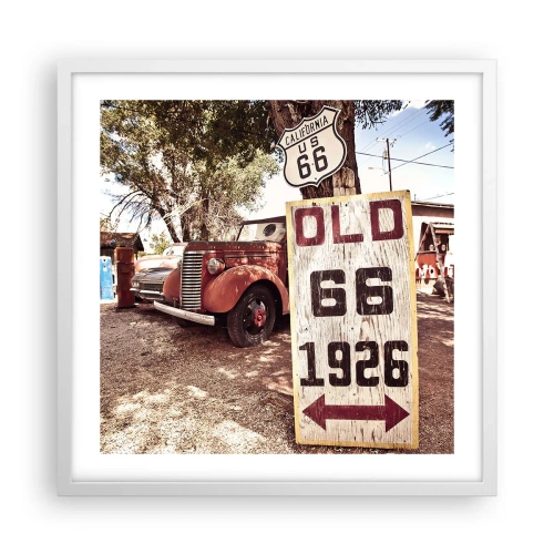 Plakat w białej ramie - Legenda amerykanskiej prowincji - 50x50 cm