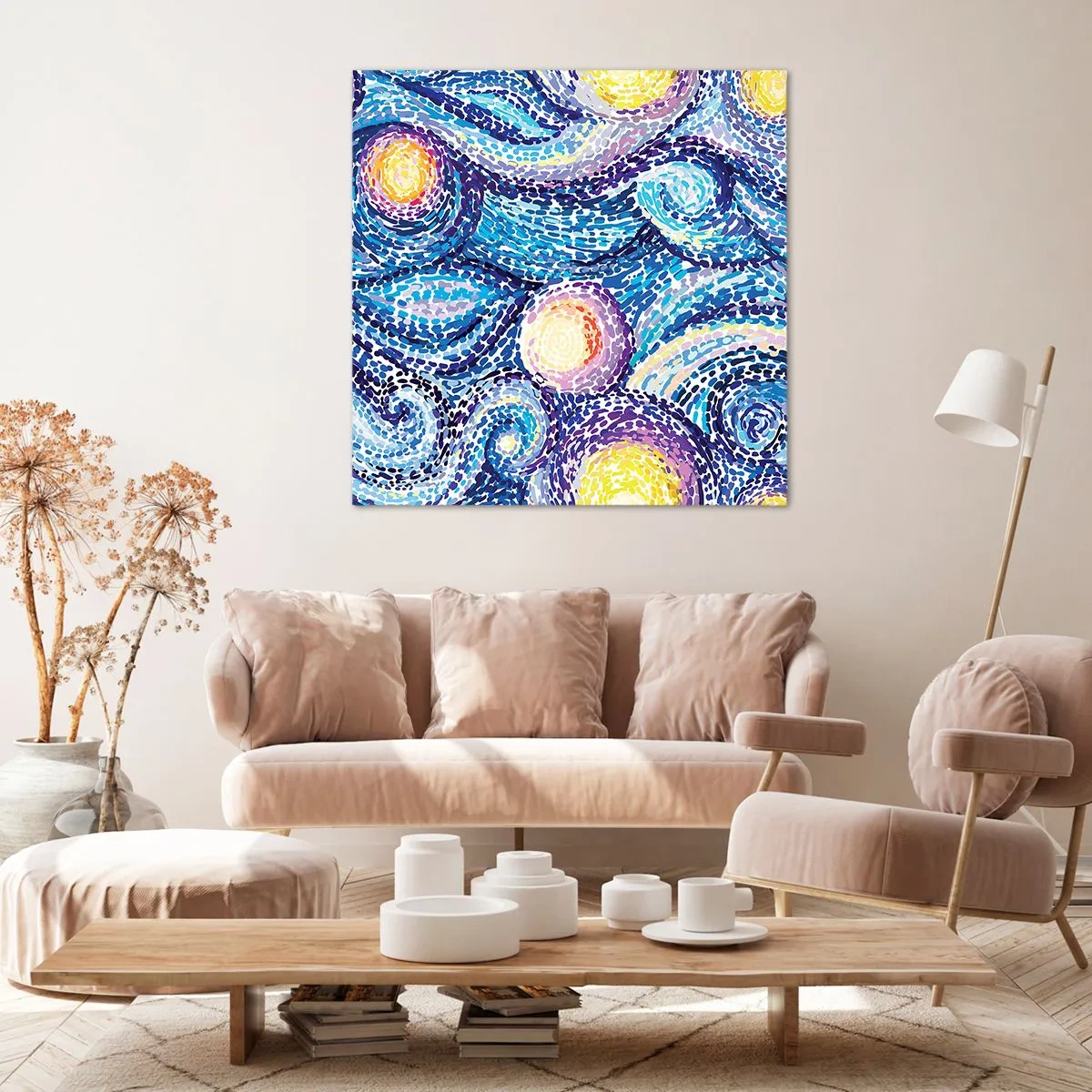 Obraz na płótnie - Z obrazu van Gogha - 70x70 cm