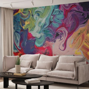 Fototapeta Premium Canvas - Narodziny barw - Abstrakcja, Sztuka, Nowoczesny Wzór - 150x105 cm