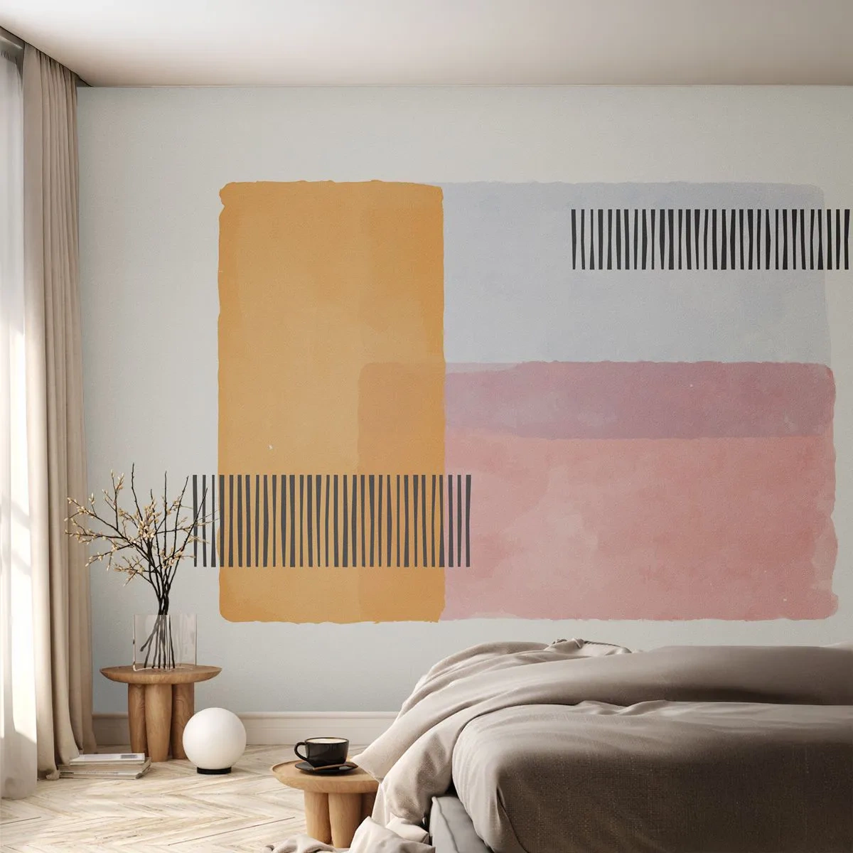 Fototapeta Samoprzylepna Deluxe Sticker - Z kąta w kąt - Abstrakcja, Sztuka, Minimalizm - 250x175 cm