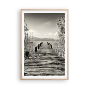 Plakat w ramie jasny dąb - W zaciszu traw - 61x91 cm