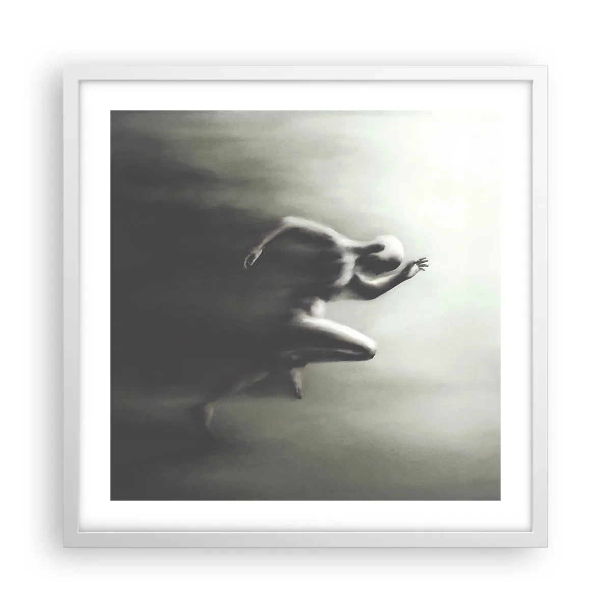 Plakat w białej ramie - Niepowstrzymany - 50x50 cm