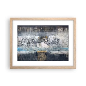 Plakat w ramie jasny dąb - Jak po lodzie, jak po grudzie - 40x30 cm