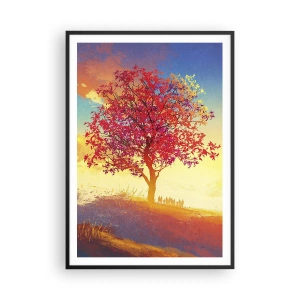 Plakat w czarnej ramie - Pielgrzym u celu - 70x100 cm