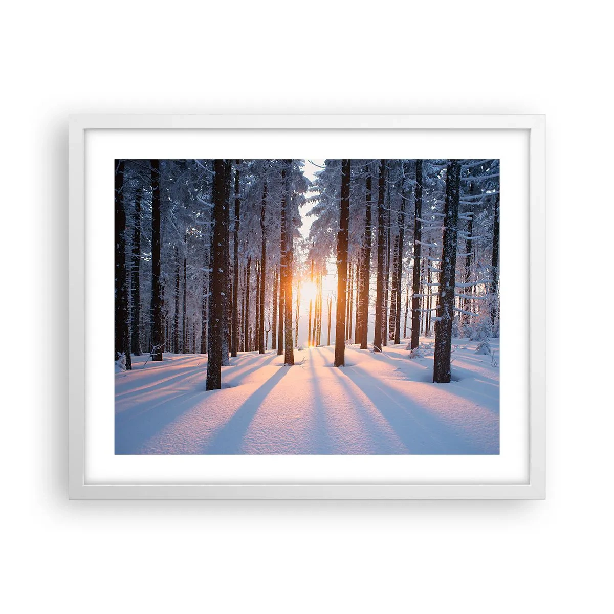 Plakat w białej ramie - Wyraźnie czarno na białym - 50x40 cm