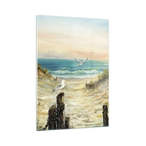 Obraz na szkle - Bezwietrzne zacisze - 50x70cm - Bezwietrzne zacisze - Nowoczesna dekoracja ścienna do salonu, kuchni i sypialni ARTTOR