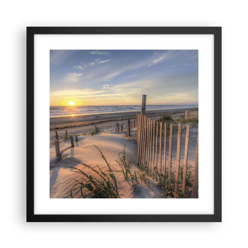 Plakat w czarnej ramie - Blask i cień wiatru - 40x40 cm