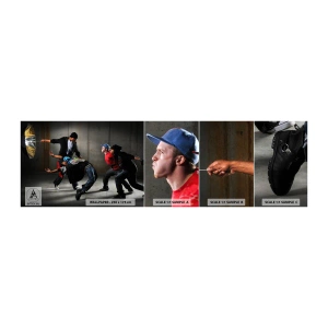 Fototapeta Próbka Standard Eco - Tańczący z ulicznym wiatrem - Taniec, Muzyka, Ludzie - 100x30 cm