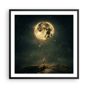 Plakat w czarnej ramie - Jeden taki, co ukradł Księżyc - 60x60 cm
