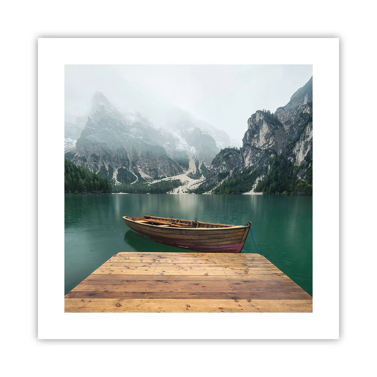 Plakat - "I dumne opoki czoła" - 40x40 cm