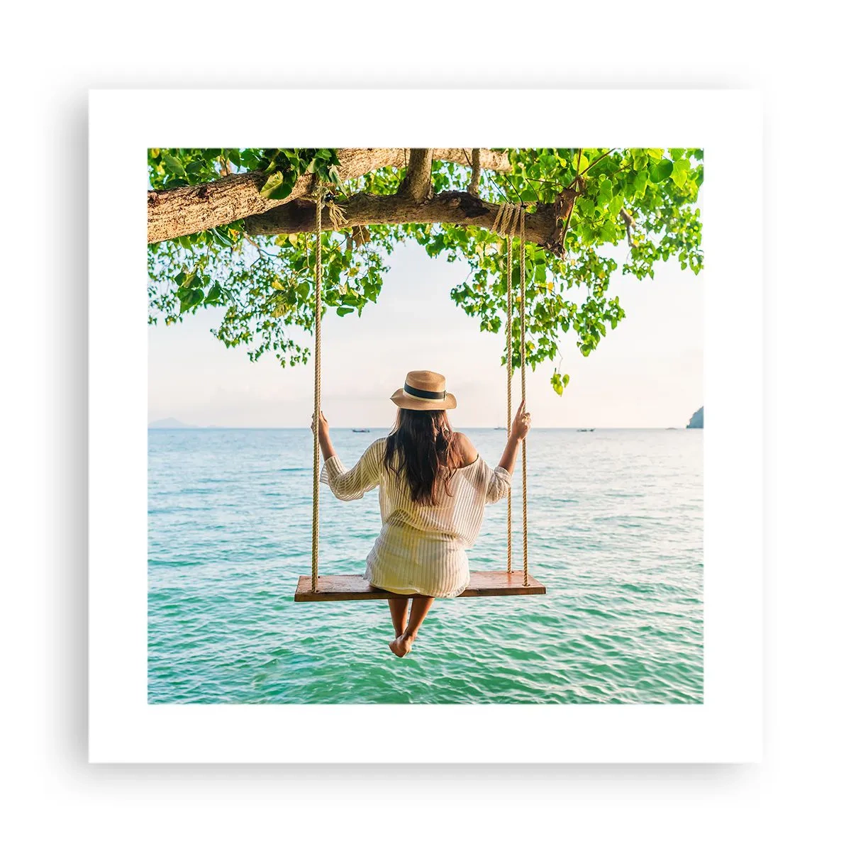 Plakat - Życie jest piękne - 40x40 cm