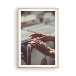 Plakat w ramie jasny dąb - W poszukiwaniu wzruszeń - 61x91 cm