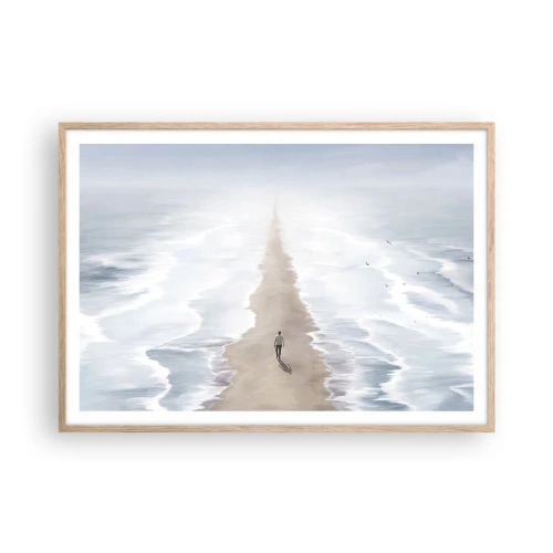 Plakat w ramie jasny dąb - Jasna przyszłość - 100x70 cm