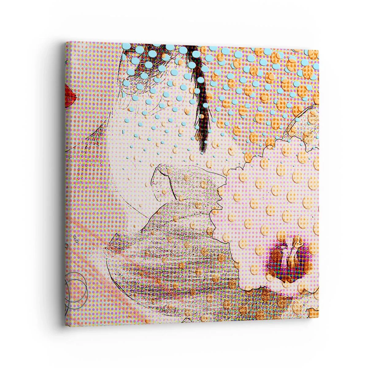 Obraz na płótnie - Komiksowa heroina - 30x30 cm