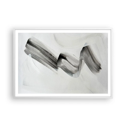 Plakat w białej ramie - Od niechcenia dla zabawy - 100x70 cm