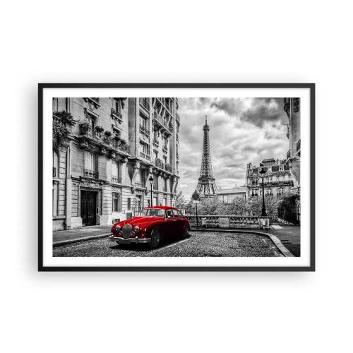 Plakat w czarnej ramie - Drapieżnik w mieście - 91x61 cm